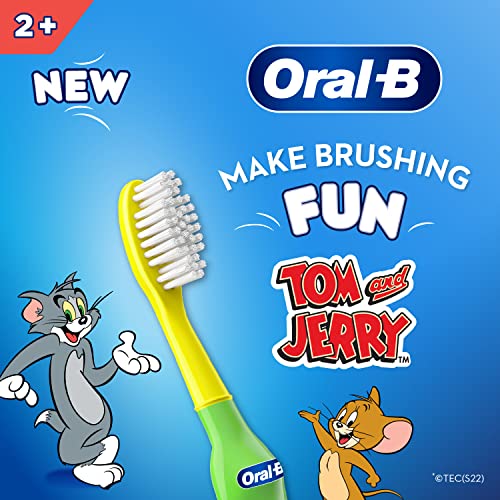 Oral B Kids Toothbrush, Tom & Jerry, Extra soft bristles and easy to hold handle (Age 2+) Pack of 2 -  Manual Toothbrushes in Sri Lanka from Arcade Online Shopping - Just Rs. 1590!