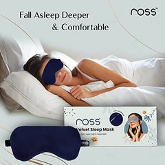 Ross Breathable Sleep Eye Mask with Super Smooth And Adjustable Strap- Super Soft & Cozy, Blindfold and Travelling- Blue -  Sleep Masks in Sri Lanka from Arcade Online Shopping - Just Rs. 2190!