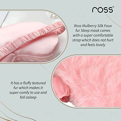 Ross 100% Mulberry Silk Faux Fur Sleep Mask Eye Mask, Super Smooth for Blind Fold (Pink - Fur) -  Sleep Masks in Sri Lanka from Arcade Online Shopping - Just Rs. 2690!