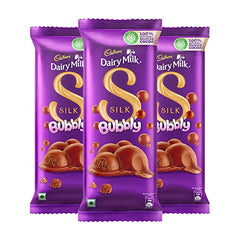 Cadbury Dairy Milk Silk Bubbly Chocolate bar, Pack of 3 x 120g -  Chocolates in Sri Lanka from Arcade Online Shopping - Just Rs. 4889!