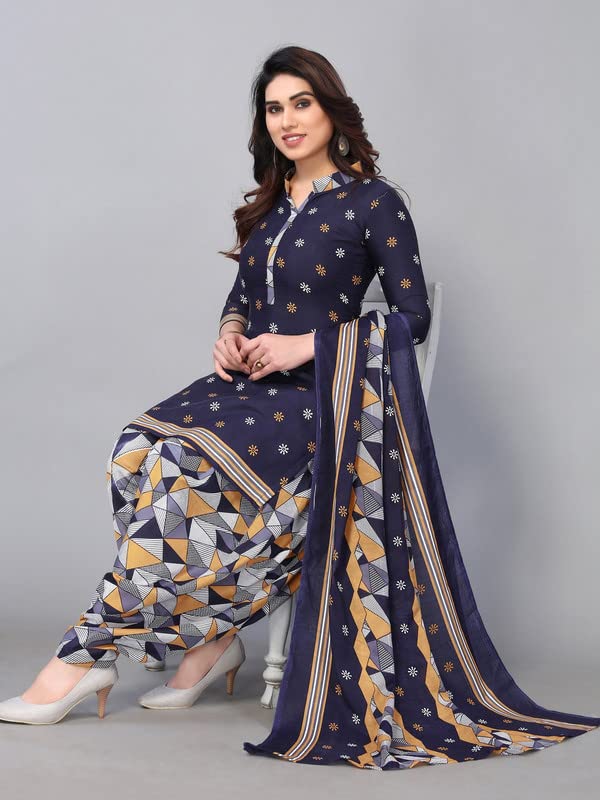 Satrani Women'S Printed Cotton Unstitched Dress Material -  Salwar Suits in Sri Lanka from Arcade Online Shopping - Just Rs. 4299!