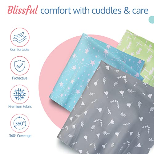 LuvLap Nursing Cover Grey Floral Print, for Discreet & Comfortable Breastfeeding, Lightweight, Soft, Flexible & Breathable Fabric, Multi-Purpose: Carseat Cover, Carry Cot Cover, Stroller Cover -   in Sri Lanka from Arcade Online Shopping - Just Rs. 3500!