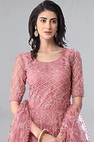 Nir Fashion Women Net Semi-Stitched Lehenga Choli (Anarkali-White_L-Gs_Pink_2Xl) -  DRESSES in Sri Lanka from Arcade Online Shopping - Just Rs. 5999!