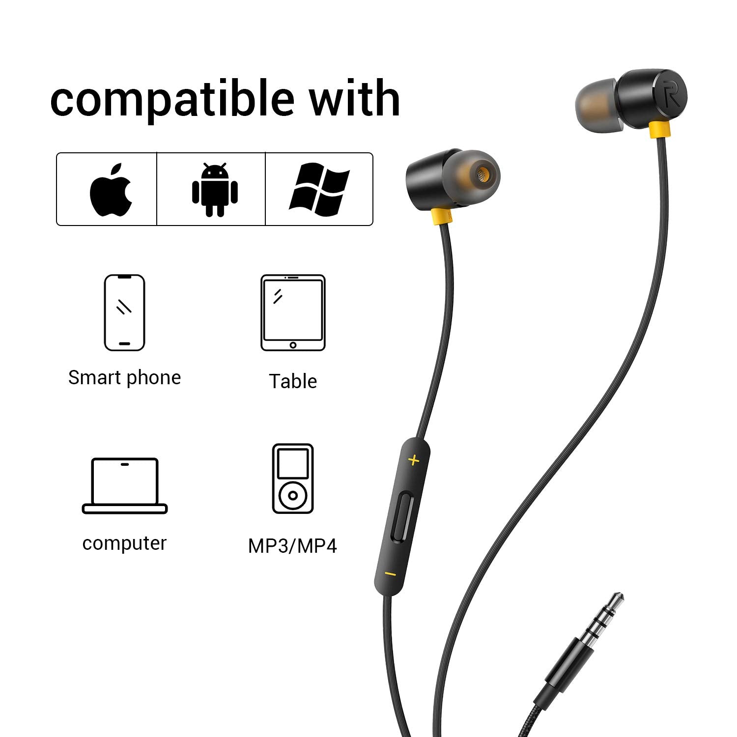 realme Buds 2 Wired in Ear Earphones with Mic (Black) -  In-Ear in Sri Lanka from Arcade Online Shopping - Just Rs. 4790!