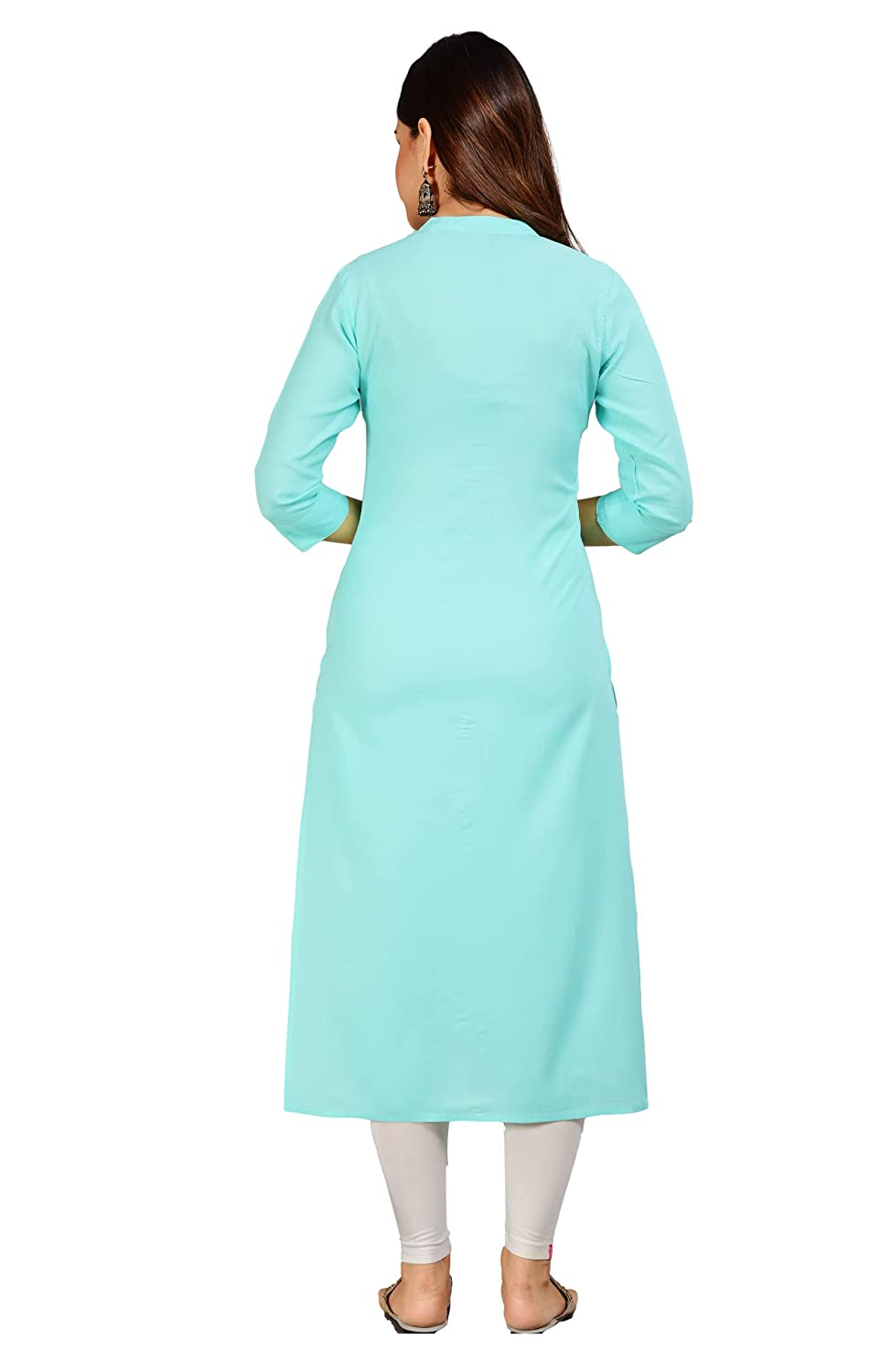 NEW4U Women's Slim Fit Rayon Straight Kurta | Buttoned Design Plain Kurti/Casual Dailywear for Girls & Women -  Kurtas & Kurtis in Sri Lanka from Arcade Online Shopping - Just Rs. 4699!