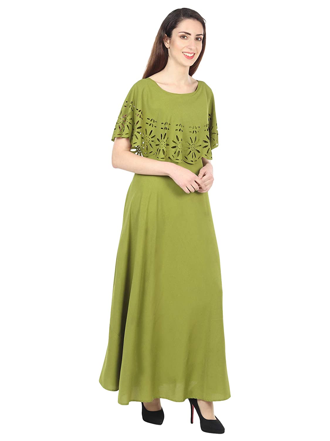 IQRA FASHION Women's Fit And Flare Maxi Dress -  Dresses in Sri Lanka from Arcade Online Shopping - Just Rs. 4899!