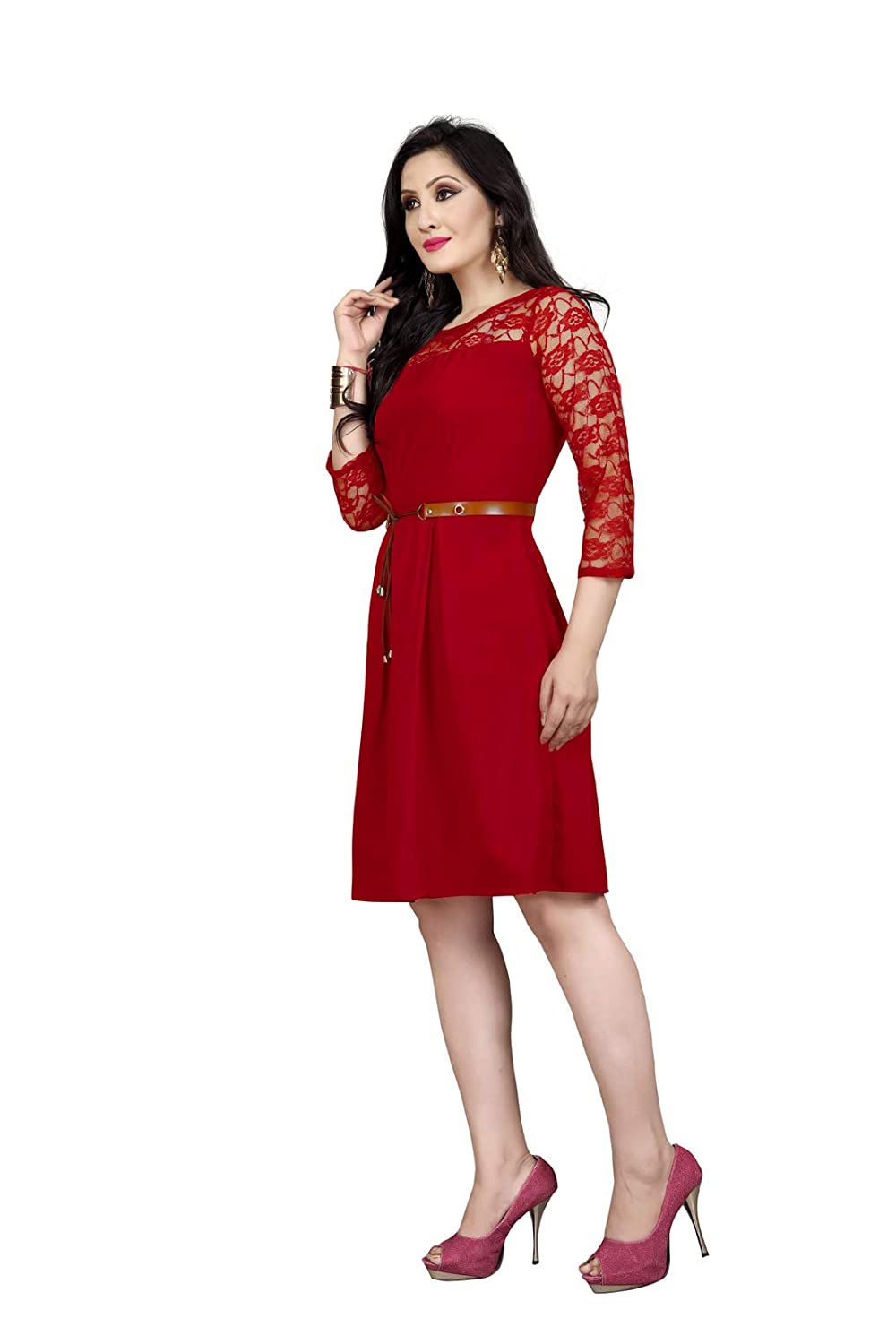 Shruhad® Women’s Knee Length Dress -  Dresses in Sri Lanka from Arcade Online Shopping - Just Rs. 4999!