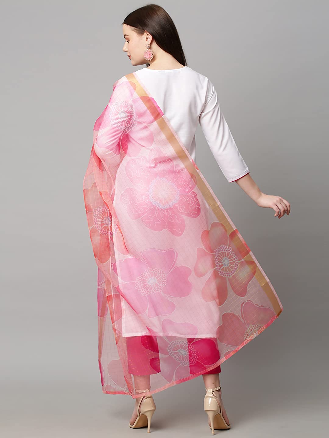 ANNI DESIGNER Women's Cotton Blend Solid Straight Kurta with Pant & with Dupatta (Chora WP) -  Kurtas & Kurtis in Sri Lanka from Arcade Online Shopping - Just Rs. 5999!
