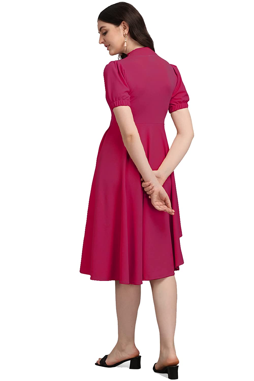 PURVAJA Women’s High-Low Knee Length Dress -  Dresses in Sri Lanka from Arcade Online Shopping - Just Rs. 4699!