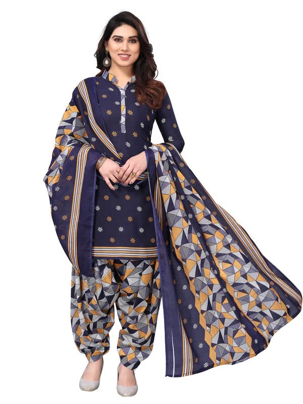 Satrani Women'S Printed Cotton Unstitched Dress Material -  Salwar Suits in Sri Lanka from Arcade Online Shopping - Just Rs. 4299!