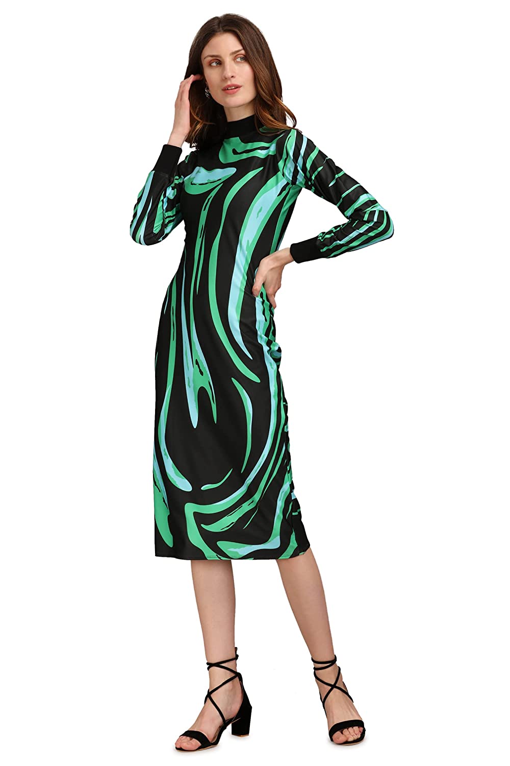 PURVAJA Women’s Bodycon Knee Length Dress -  Dresses in Sri Lanka from Arcade Online Shopping - Just Rs. 4699!