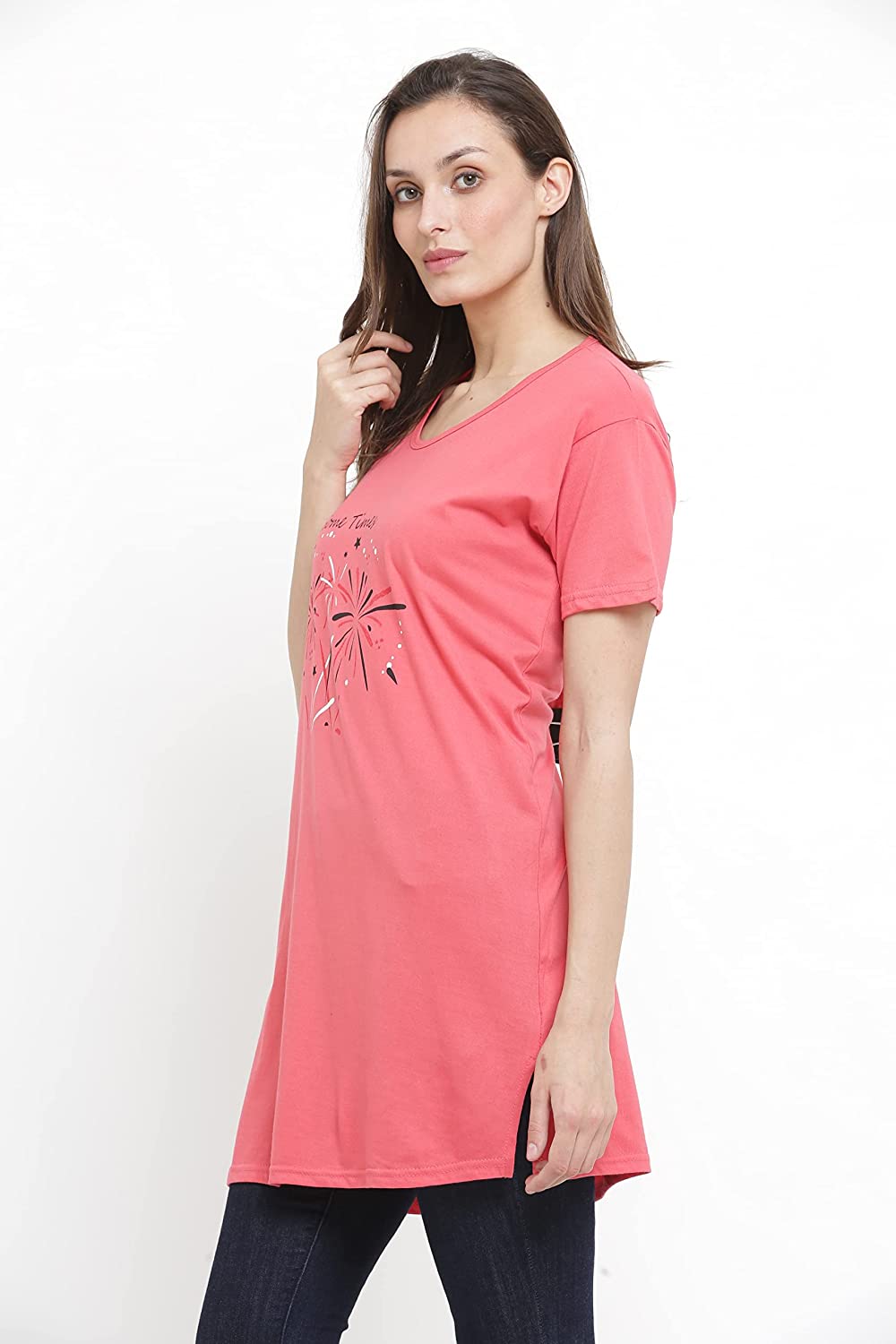 RRAVAYKI Women's Half Sleeve Long T-Shirt -  dresses in Sri Lanka from Arcade Online Shopping - Just Rs. 4599!
