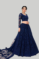 Bollyclues Women's Net Embroidered Semi-Stitched Lehenga Choli -  DRESSES in Sri Lanka from Arcade Online Shopping - Just Rs. 7999!