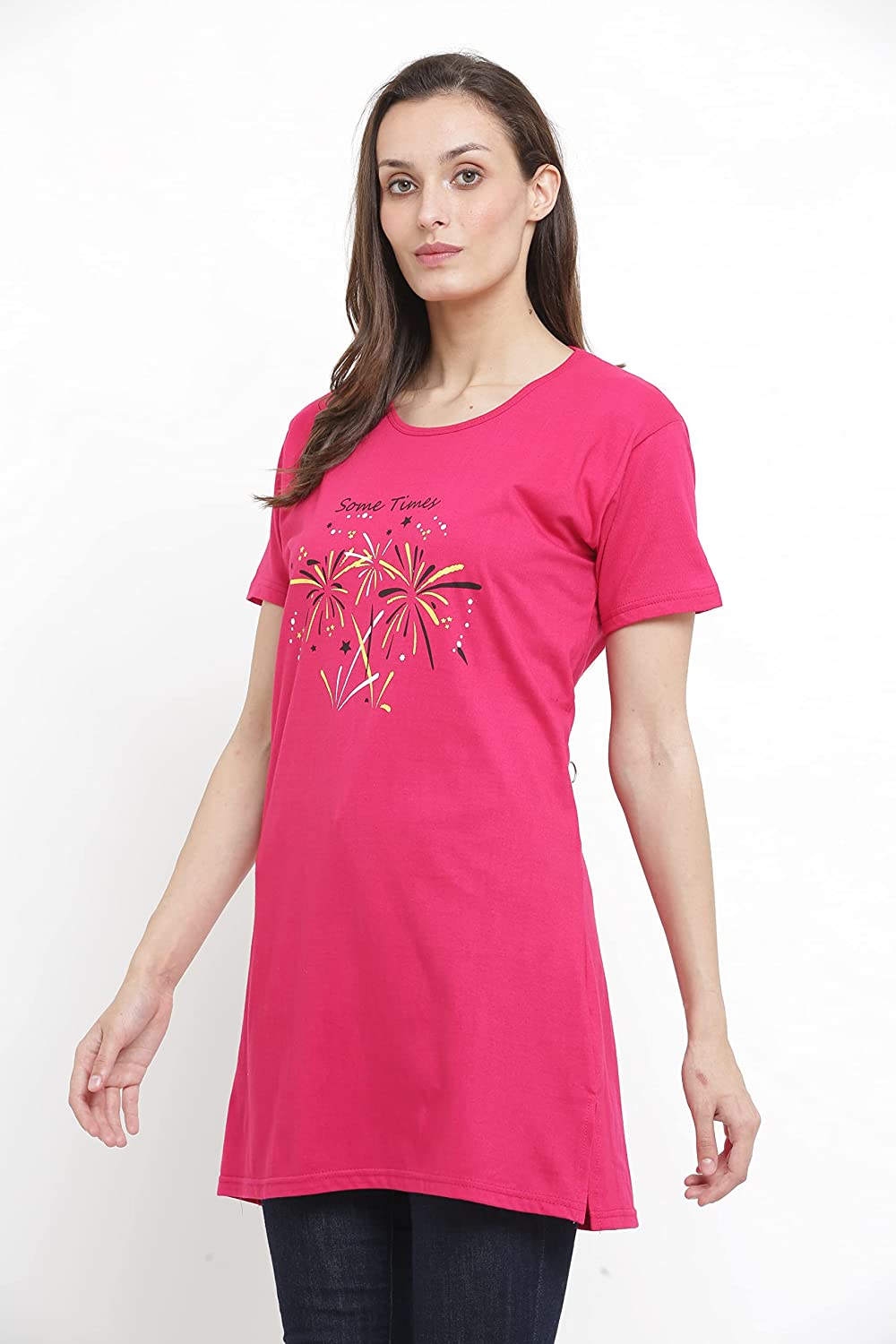 RRAVAYKI Women's Half Sleeve Long T-Shirt -  dresses in Sri Lanka from Arcade Online Shopping - Just Rs. 4599!