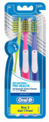 Oral-B Pro Health Anti-Bacterial Toothbrush - 1 Piece (Buy 2 Get 1 Free) -  Manual Toothbrushes in Sri Lanka from Arcade Online Shopping - Just Rs. 2036!