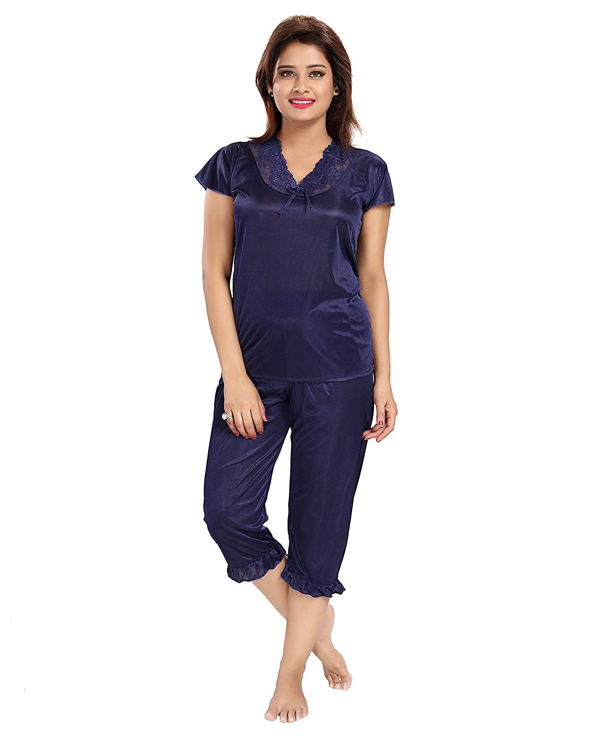 Noty Girl's Satin Solid Night Suit Set Pack of 1 -  Back to results in Sri Lanka from Arcade Online Shopping - Just Rs. 3799!