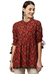 KIPEK Women's Cotton Floral Print Regular Wear Top -  Dresses in Sri Lanka from Arcade Online Shopping - Just Rs. 5499!