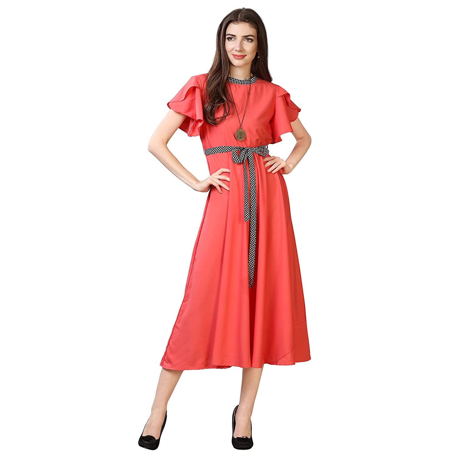 OOMPH! Women's Crepe A-Line Maxi Dress -  DRESSES in Sri Lanka from Arcade Online Shopping - Just Rs. 4699!