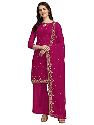 EthnicJunction Women's Georgette Embroidered Unstitched Salwar Suit Dress Material -  Salwar Suits in Sri Lanka from Arcade Online Shopping - Just Rs. 4240!
