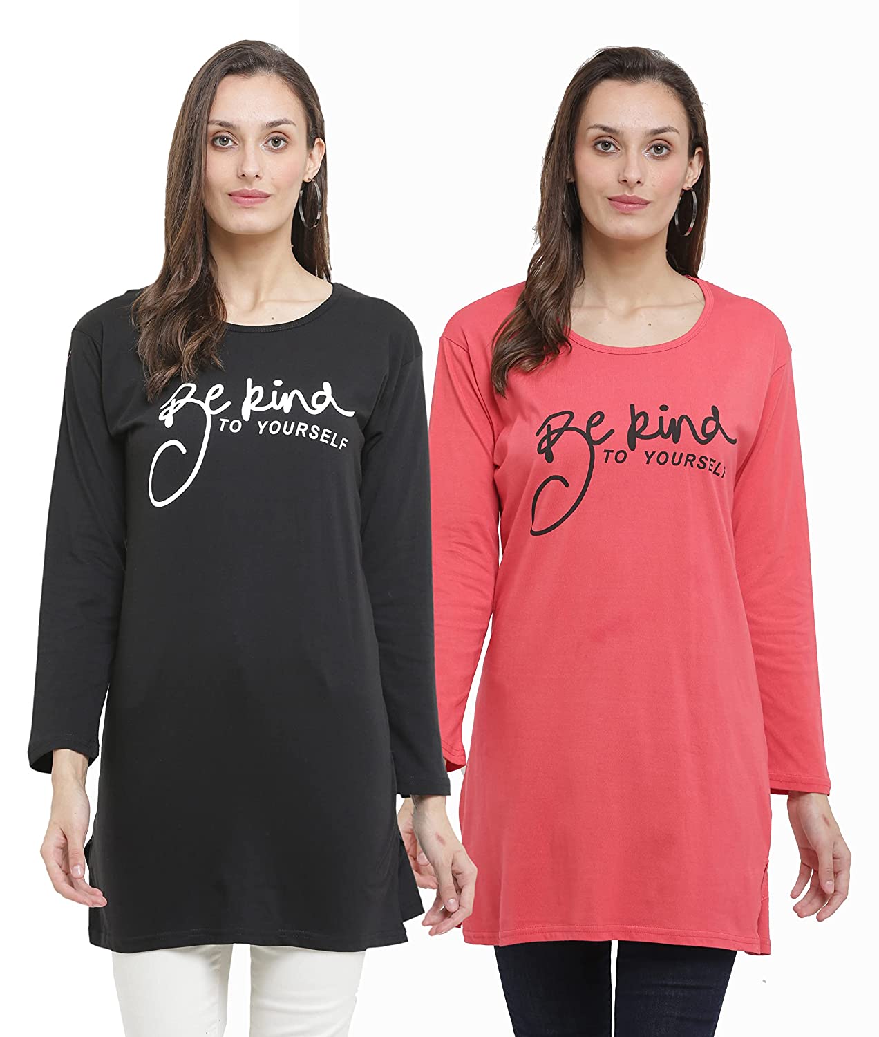 DDASPRATION Women Cotton Long T-Shirt Combo -  dresses in Sri Lanka from Arcade Online Shopping - Just Rs. 4999!