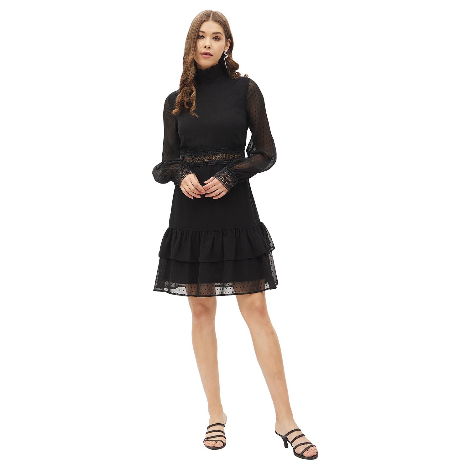 Harpa Women's Georgette A-Line Above The Knee Dress -  dresses in Sri Lanka from Arcade Online Shopping - Just Rs. 5899!