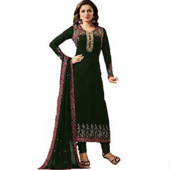 Wtune Women's Georgette Semi Stitched Anarkali Salwar Suit (SALWAR SUIT-ZF20141 Green Free Size) -  Salwar Suits in Sri Lanka from Arcade Online Shopping - Just Rs. 6850!
