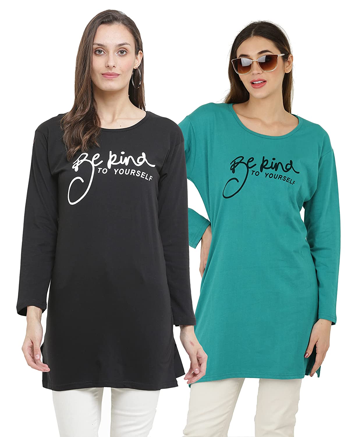 DDASPRATION Women Cotton Long T-Shirt Combo -  dresses in Sri Lanka from Arcade Online Shopping - Just Rs. 4999!